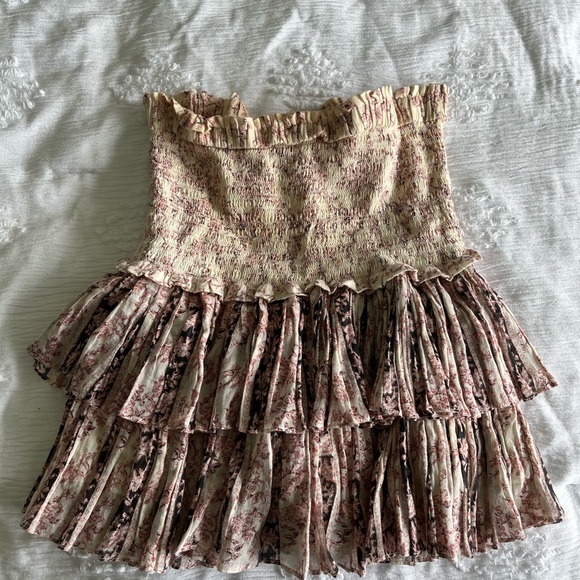 Floral Ruffle Mini Skirt - Picture 3 of 4